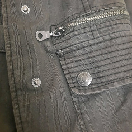Spring jacket used, brown green, size M/L