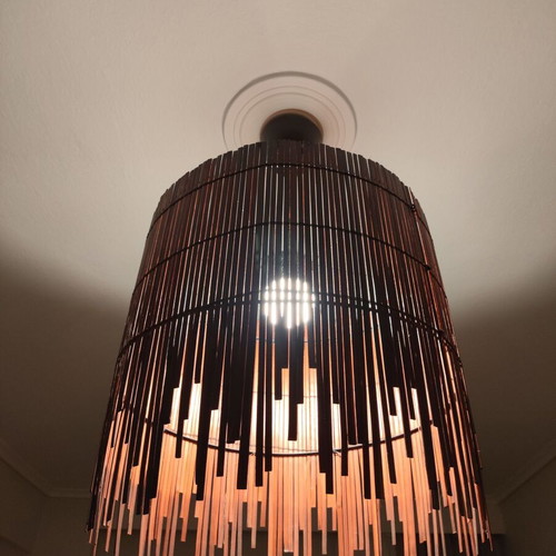 Wooden ceiling light like new, functional