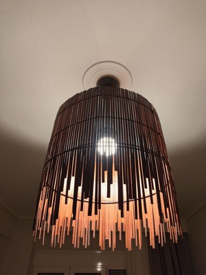 Wooden ceiling light like new, functional