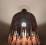 Wooden ceiling light like new, functional