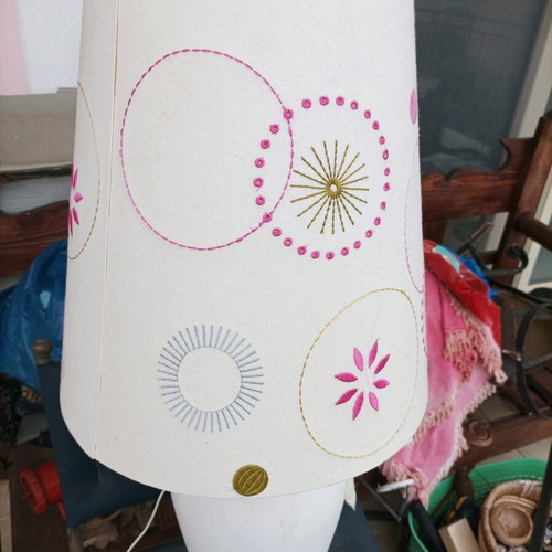Lamp with shade 90 cm height, like new