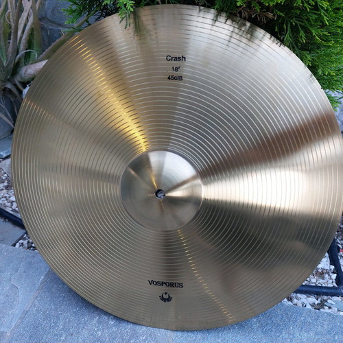 Crash 18" cymbal new, made in Turkey with splash cymbal gift