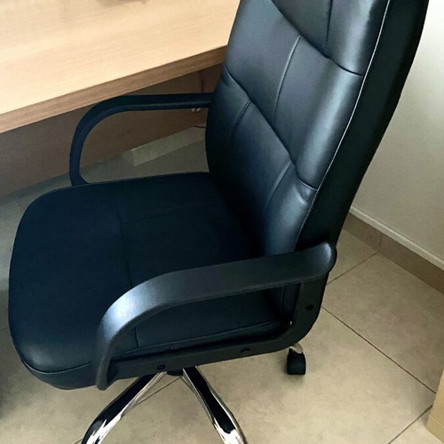 SATO office desk set used with rolling drawer and executive chair