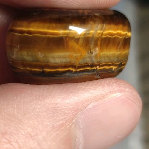 Tiger's Eye set new, 3 samples with strong iridescence