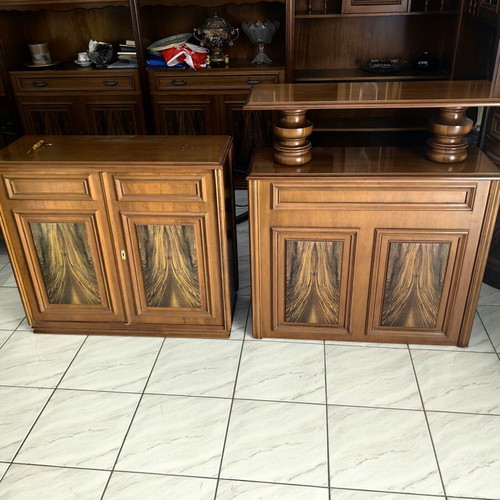 Vintage cabinets with storage space