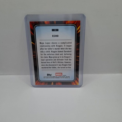 2025 Topps Chrome Marvel Spider Web Refractor Echo #14 like new