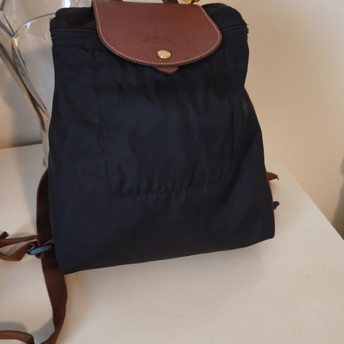 Longchamp Le Pliage backpack, authentic black