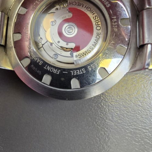 Oris TT1 Divers automatic watch like new, men's, black dial, stainless steel bracelet