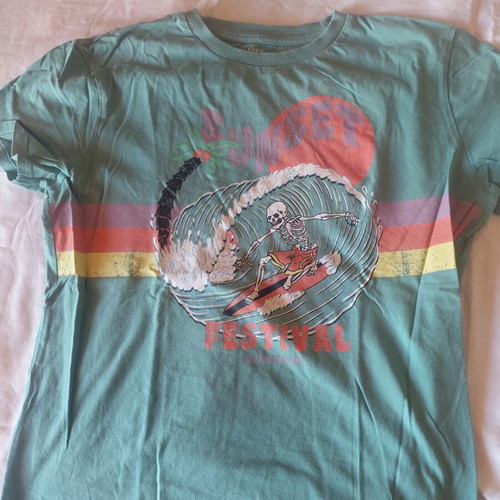 M&S t shirt 12-13 years like new, green color