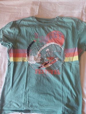 M&S t shirt 12-13 years like new, green color