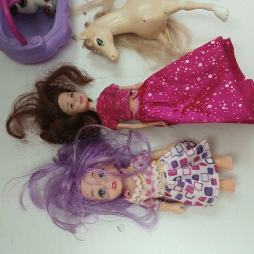 Toys for girl used, assorted