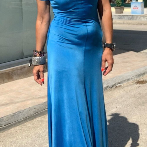 Dress deep blue new, size M