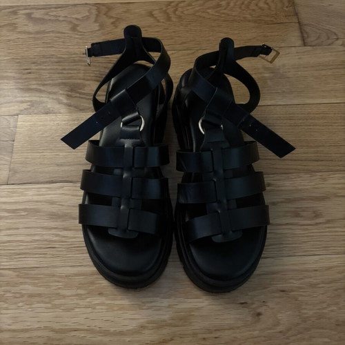 Chunky Gladiator Sandals black size 39 like new
