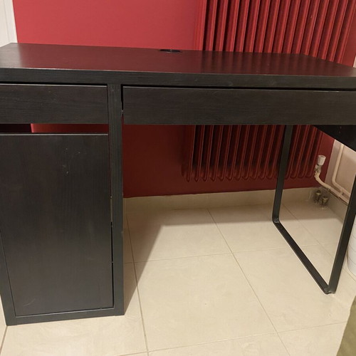 Ikea desk, black