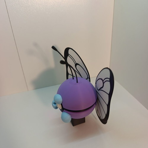 Butterfree Pokéball Clicker 3D printed, new
