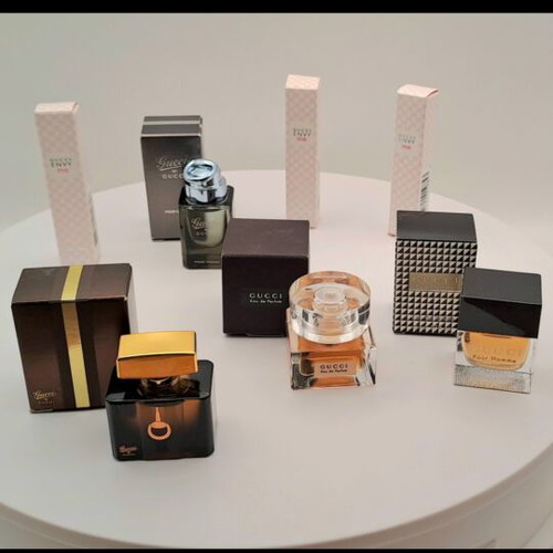 Gucci miniatures new, authentic set