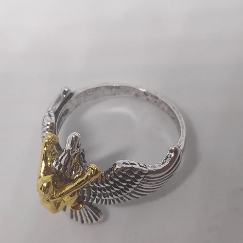 Men's eagle ring with gold detail size 12 like new