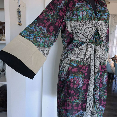 Etro silk dress XL IT46 like new, multicolor