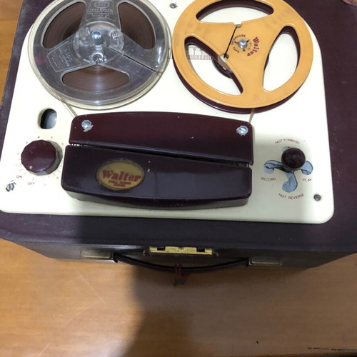 Walter vintage reel-to-reel tape recorder used