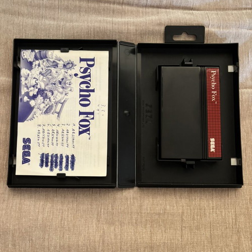 Psycho Fox SEGA Master System game, complete