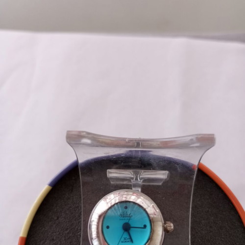 Vintage Valido Orologi Ring Watch turquoise silver, like new