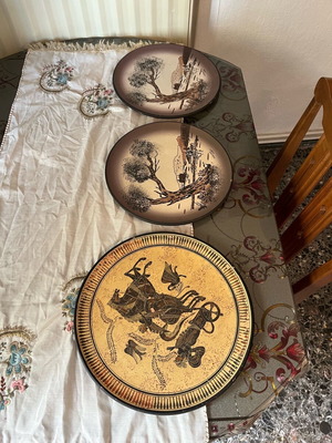 Vintage wall plates used