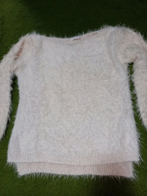 Woolen blouse beige, size S/M
