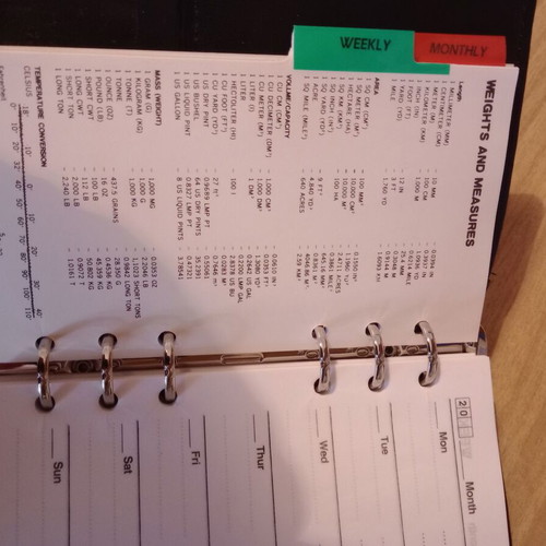 Filofax organizer collectible new from 2001