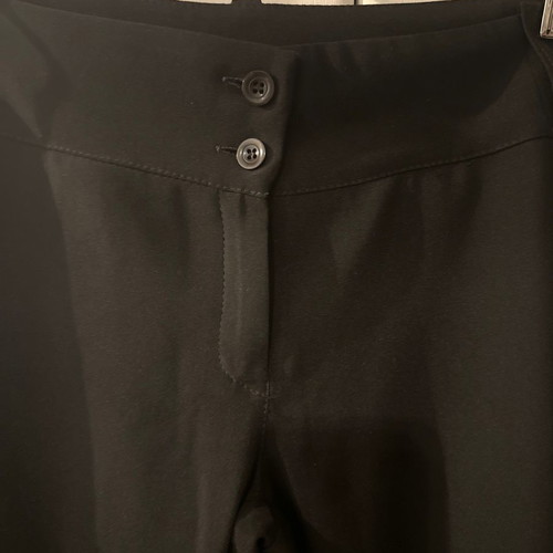 Black classic pants with regular fit