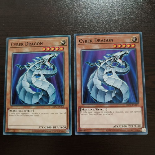Yu-Gi-Oh Cyber Dragon cards like new x2