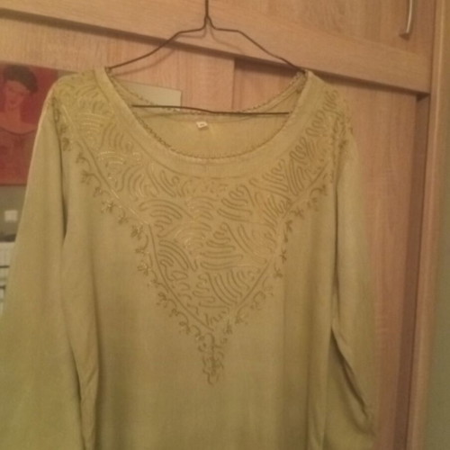 Caftan dress khaki-olive size M like new