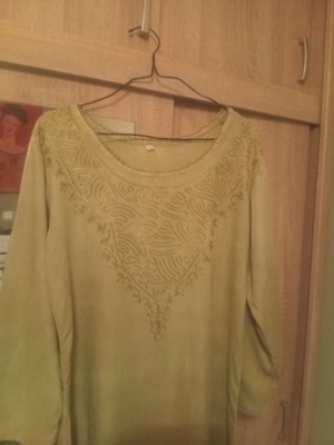 Caftan dress khaki-olive size M like new