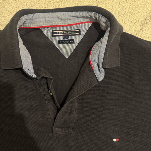 Tommy Hilfiger men's polo shirt like new, dark blue, size L