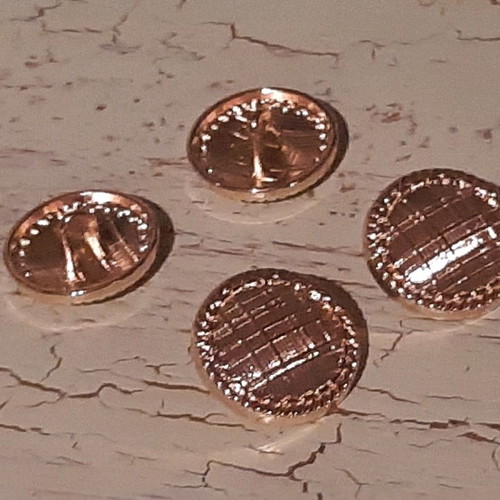 Metal buttons new, pack of 5 pieces