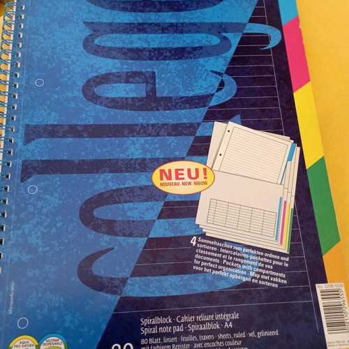 Notebook A4 with 5 subjects new