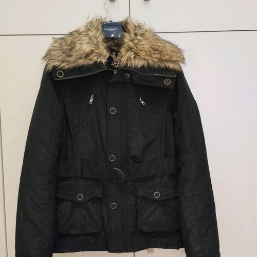 Winter women's jacket new, black and brown with fur