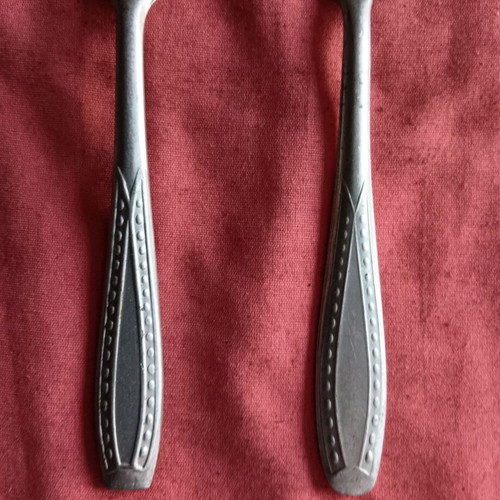 Collectible spoon and fork set 777 used, Greek made