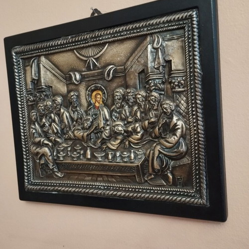 Orthodox Metal Icon of the Last Supper new