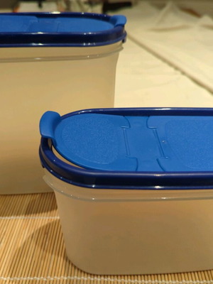 Tupperware δύο σκεύη αποθήκευσης