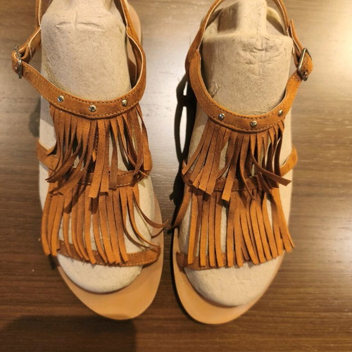 H&M boho style suede sandals size 40 used