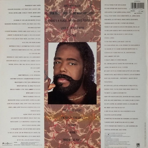 Barry White The Right Night & Barry White vinyl LP