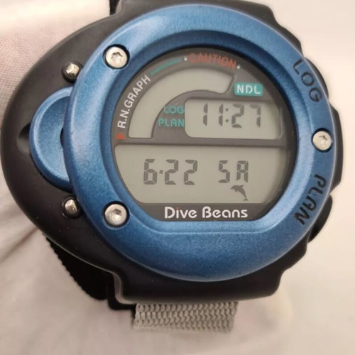 Dive Beans Bism Vintage Diving LCD Watch with Seiko Module, Like New