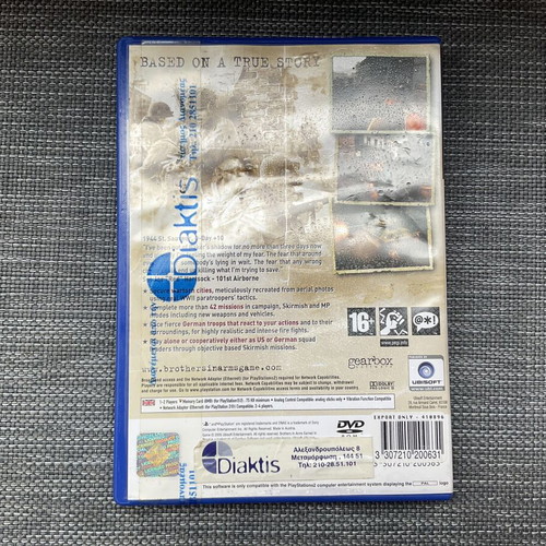 Brothers in Arms: Earned in Blood PS2 game used, tactical shooter