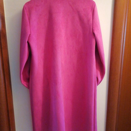OVS pink suedette coat like new, size S