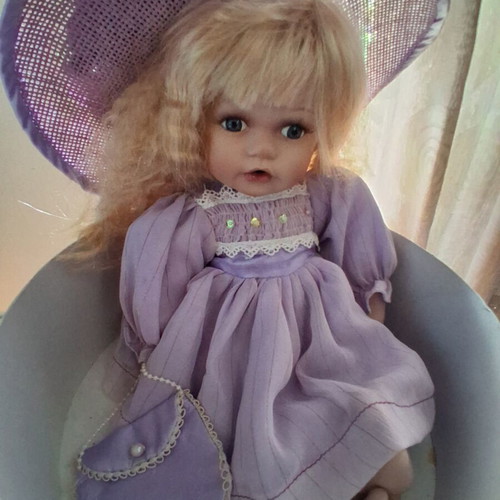 Vintage porcelain doll