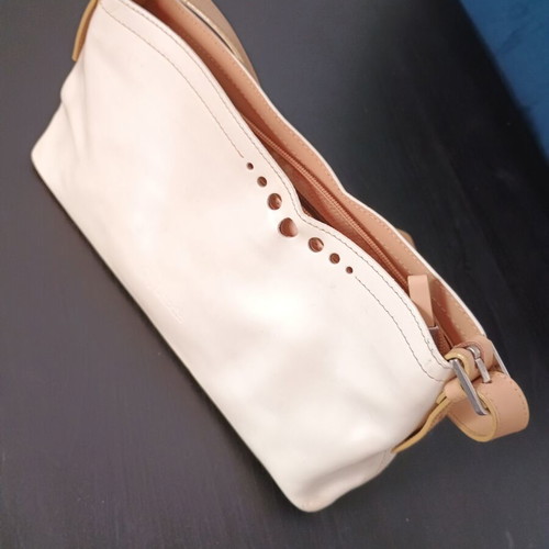 Vintage Guy Laroche women's shoulder/hand bag used, beige mocha