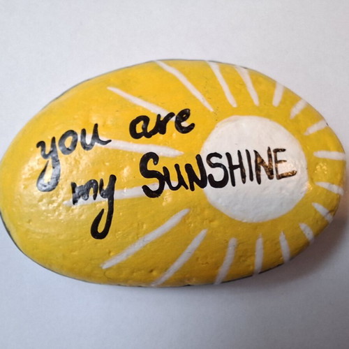 Santorini Hand-Painted Volcanic Stone New