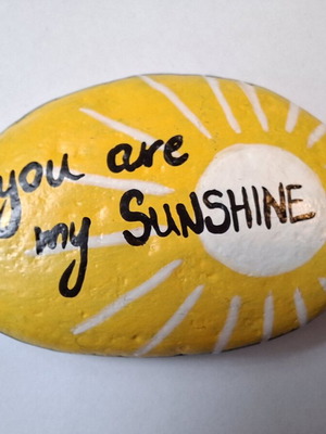 Santorini Hand-Painted Volcanic Stone New