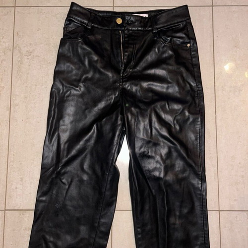 Zara leather pants S black like new