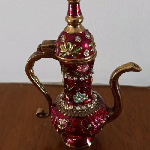 Miniature Arabic teapot used